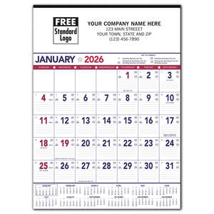 Office Gifts - Patriotic Contractor Memo 13-Sheet Calendar