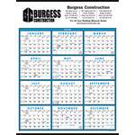 Span-A-Year Non-Laminated Calendar White