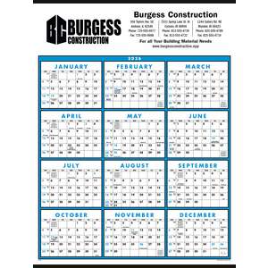 Office Gifts - Span-A-Year Non-Laminated Calendar