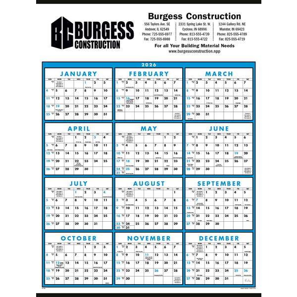 Custom Span-A-Year Non-Laminated Calendar | Deluxe.com