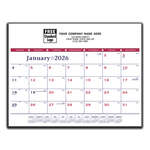 Patriotic Desk Pad Calendar - 2026 White