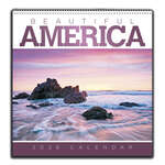 Beautiful America Spiral Calendar - 2026 White
