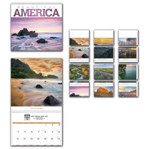 Office Gifts - Beautiful America Spiral Calendar - 2026