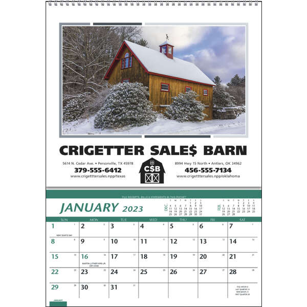 Farm Pocket Calendar - 2023 | Deluxe