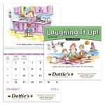 White Laughing It Up! Calendar, Spiral White