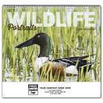 White Wildlife Portraits Calendar, Spiral - 2026 White