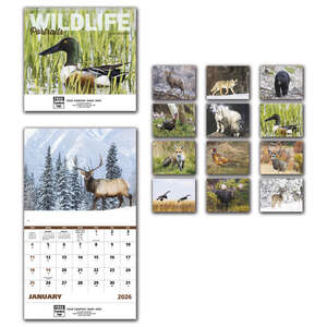 Office Gifts - Wildlife Portraits Calendar, Spiral - 2026