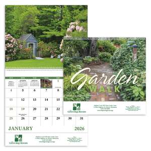 Office Gifts - Garden Walk Calendar, Spiral