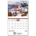 Landscapes of America Calendar, Stapled White