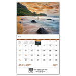 White Landscapes of America Calendar, Stapled White