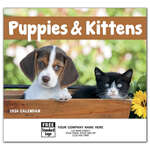 Puppies & Kittens Calendar, Stapled White