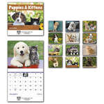 Puppies & Kittens Calendar, Stapled White