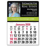 Triumph® Calendars Press-N-Stick Full-Color Header Standard Calendar White