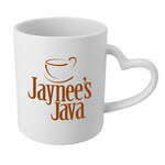 Heart Mug - 12 oz. White, Matte