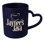 Heart Mug - 12 oz. Blue, Matte Navy