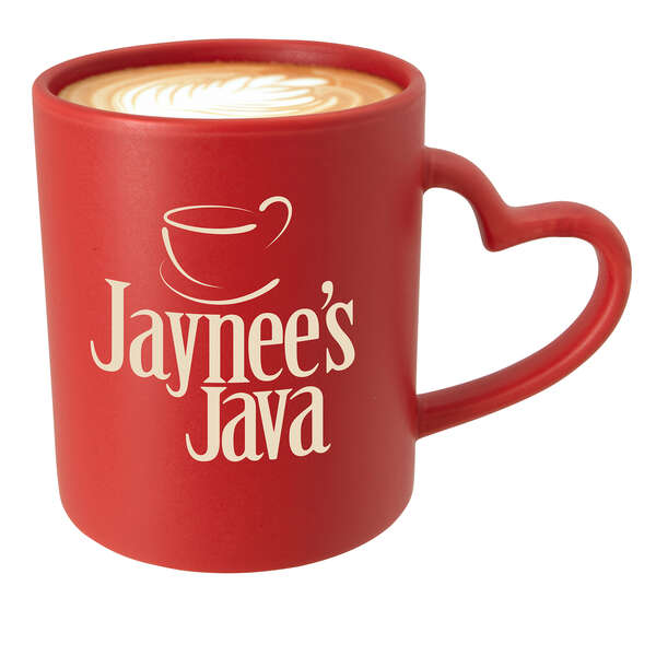 Custom Heart Mug - 12 oz. | Deluxe.com