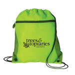 Mesh Pocket Drawcord Green, Neon