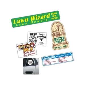 Custom Promotional 42 to 56 Sq In. Removable Clear Polyester Decal