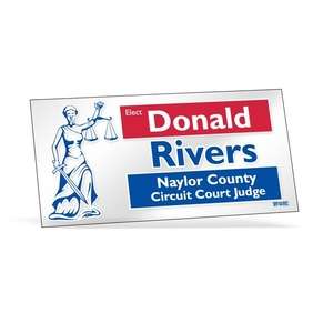 Custom Promotional Clear Bumper Sticker 3-3/4" x 7-1/2"