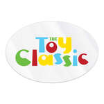 White Vinyl Ultra Removable Oval Sticker - 3" x 5" White